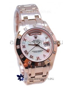 Rolex Day Date White Mother of Pearl Japanese Replica Watch