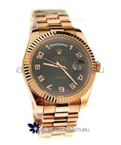 Rolex Day Date Pink Gold Japanese Replica Watch