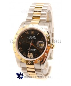 Rolex DateJust Mid-Sized Japanese Replica Gold Watch