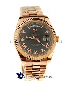 Rolex Day Date Pink Gold Japanese Replica Watch