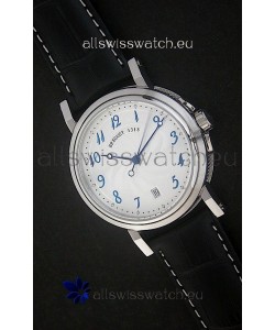 Breguet De La Marine Swiss Replica Steel Watch in White Dial