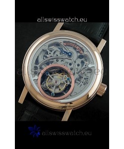 Breguet 4199 Swiss Watch in Grey Skeleton Tourbillon Watch