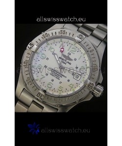 Breitling Superocean Swiss Replica Watch in White Dial