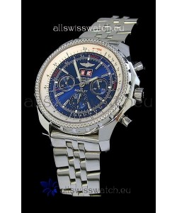 Breitling Bentley 6.75 in Swiss Replica Watch in Blue Dial