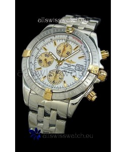 Breitling Windrider Swiss Replica Watch in Two Tone White Dial