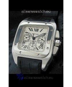 Cartier Santos Swiss Replica Watch in White Dial