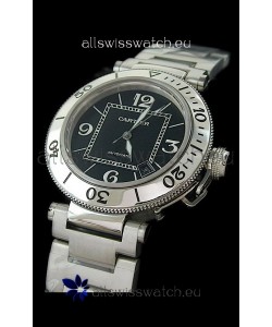 Cartier Pasha de Swiss Replica Watch in Black Dial