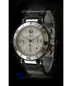 Cartier Pasha de Swiss Replica Watch in White Dial