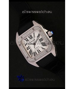 Cartier Santos in Swiss Replica Watch in White Dial