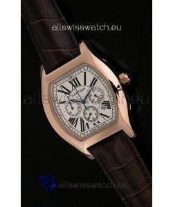 Cartier Tortue Japanese Replica Watch in White Dial