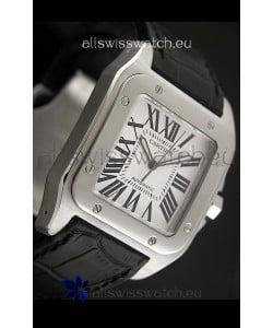 Cartier Santos Swiss Replica Watch in White Dial