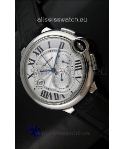 Cartier Ballon de Japanese Replica Watch in Silver White Dial