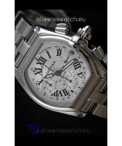 Cartier Roadster Swiss Replica Watch in White Dial