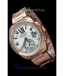 Calibre De Cartier Japanese Automatic Replica Watch in Rose Gold 