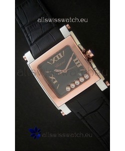 Chopard Happy Sport Swiss Replica Watch in Rose Gold Case