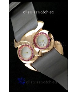 Chopard Animal World Ladies Owl Watch in Double Mop White Dial