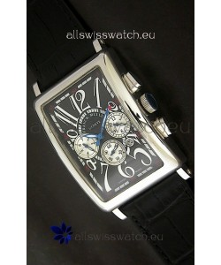 Franck Muller Long Island Japanese Replica Watch in Black Dial