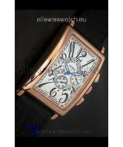 Franck Muller Long Island Japanese Replica Watch in White Dial