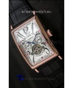 Franck Muller Tourbillon Japanese Replica Watch in White Dial