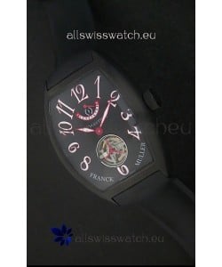 Franck Muller Tourbillon Japanese Replica Watch in Black Dial