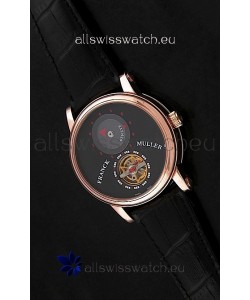 Franck Muller Classic Tourbillon Japanese Replica Watch in Black Dial