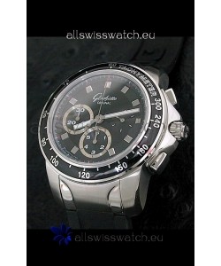 Glashuette Sport Evolution Swiss Chrono Watch in Black Dial