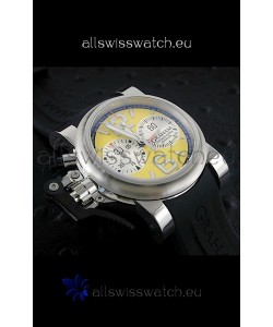 Graham Chronofighter Oversize Swiss Replica Watch in Yellow Dial