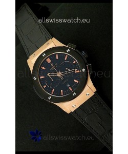 Hublot Big Bang Classic Fusion Chrono Quartz Watch with Ceramic Bezel