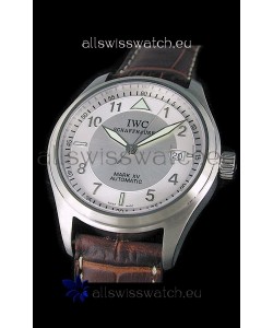 IWC Pilot MARK-XV Swiss Replica Watch in Silver Dial