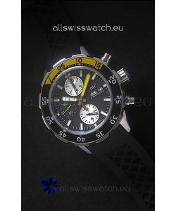 IWC Aquatimer Chronograph Swiss Replica Watch in Black Dial