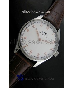 IWC Schaffhausen Japanese Replica Watch in White Dial