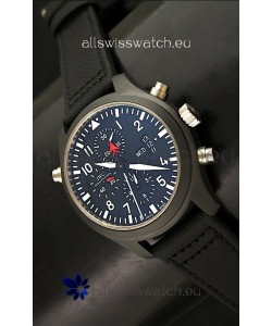 IWC Pilot Top Gun Chronograph Swiss Replica Watchin Dark Blue Dial