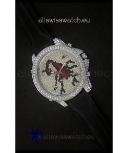 Five Time Zones J&C Clone Watch in Full Diamonds