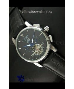 Mont Blanc Flying Tourbillon Japanese Replica Watch in Black Dial
