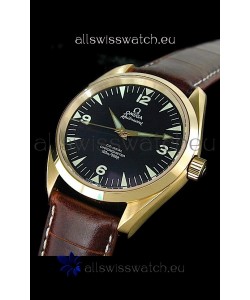 Omega Railmaster Swiss Watch in Rose Gold Casing