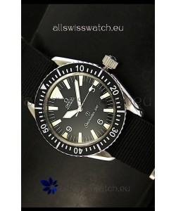 Omega Seamaster 300 R-Navy Black Dial Swiss Watch with Navy Strap