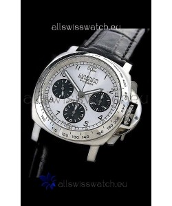 Panerai Luminor Flyback Automatic Swiss Watch in Silver Dial