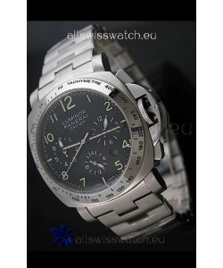 Panerai Luminor Daylight Watch in Steel Strap