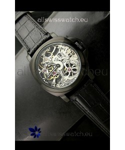 Panerai Radiomir Skeleton Swiss Watch in PVD