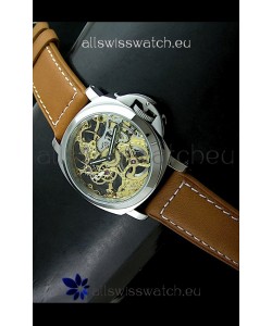 Panerai Luminor Skeleton Dial Swiss Watch