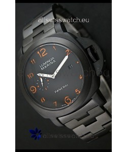 Panerai Luminor Marina Japanese Replica Watch in Orange Markers