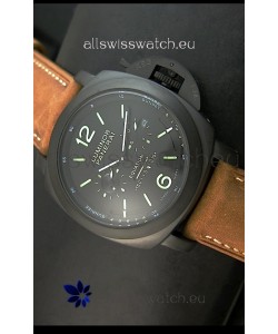 Panerai PAM365 L’Astronomo Luminor 1950 GMT Equation of Time Watch Black Dial PVD