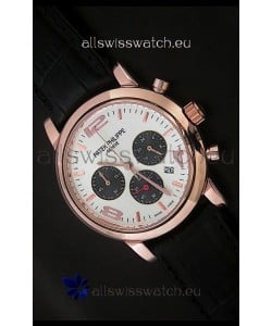 Patek Philippe Perpetual Calender Japanese Steel Watch in Rose Gold