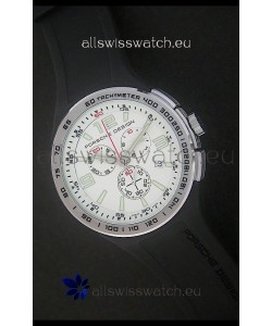 Porsche Design Flat Six P'6320 Japanese Watch in White Dial