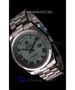 Rolex Oyster Perpetual Day Date II Japanese Replica Watch in Light Blue Dial