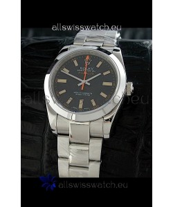 Rolex Oyster Perpetual Milgauss Swiss Replica Watch in Black Dial