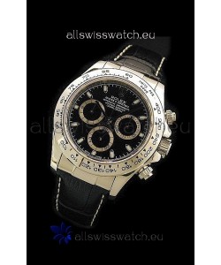 Rolex Daytona Cosmograph Swiss Replica Gold Watch in Black Dial