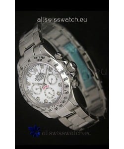 Rolex Daytona Japanese Replica Watch in White Dial