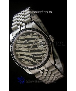 Rolex Datejust Mens Swiss Replica Watch in Leopard Dial