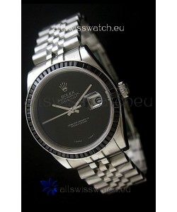 Rolex Datejust Japanese Replica Automatic Watch in Black Dial